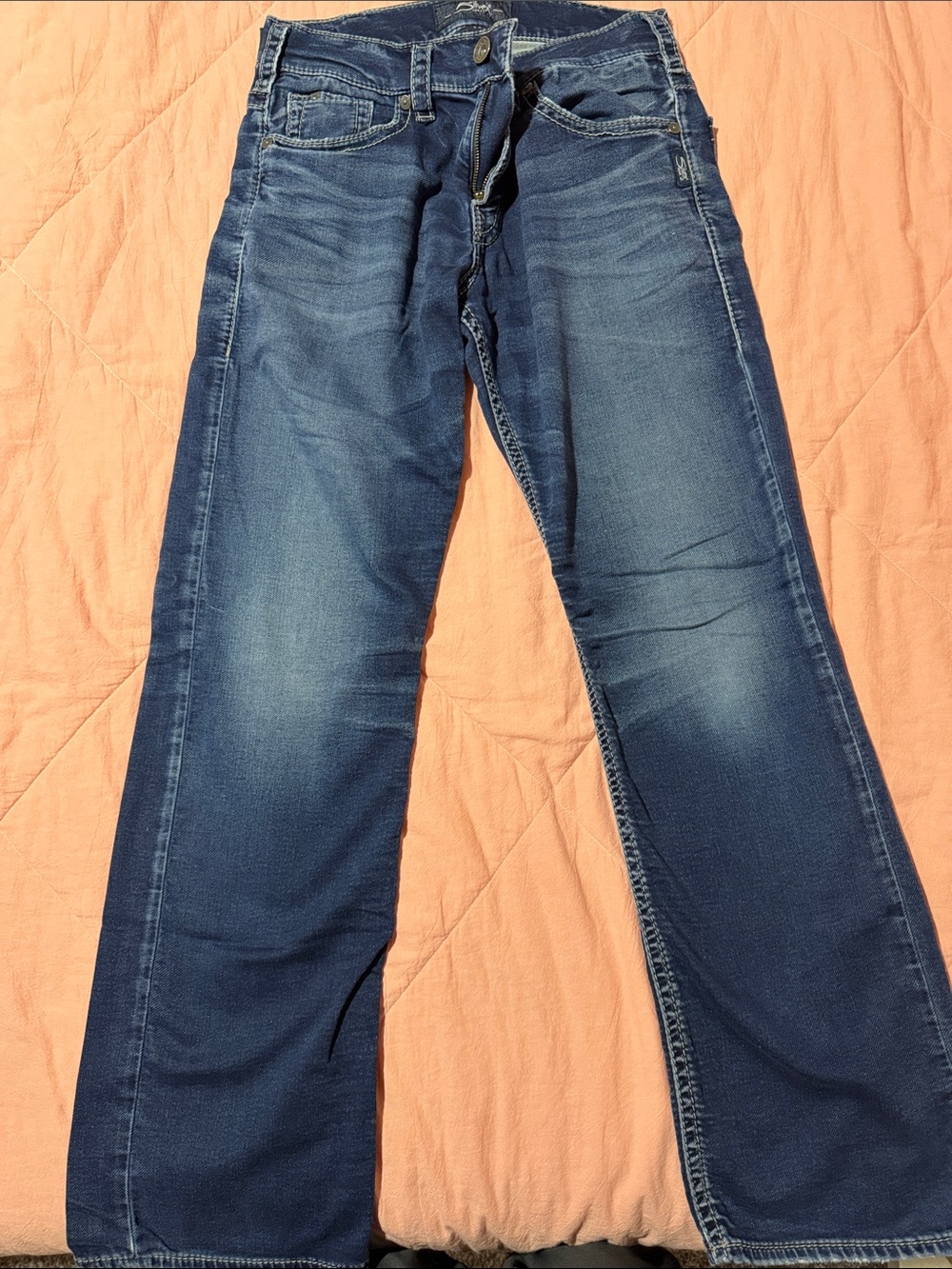 Silver Jeans Men's Dark Blue Straight Jeans